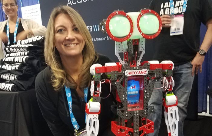 Susan Winters is NOT a robot but met one at SMX
